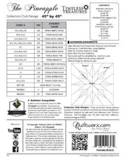 The Pineapple Pattern -Keepsake Quilting Shop JNQ00268P16 02