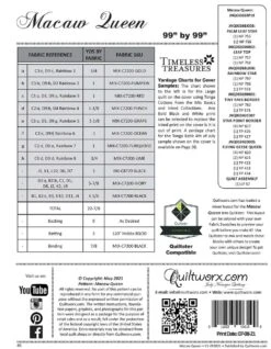 Macaw Queen Pattern -Keepsake Quilting Shop JNQ00268P18 02 e5e520cd 8d14 4e6f bf26 56946b8a950b
