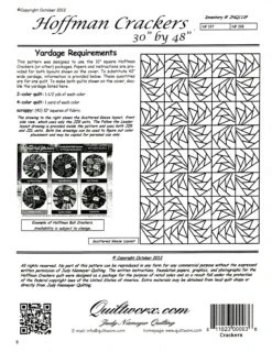 Hoffman Crackers Quilt Pattern By Judy Niemeyer 3 Hoffman Crackers Quilt Pattern By Judy Niemeyer -Keepsake Quilting Shop JNQ112P 02