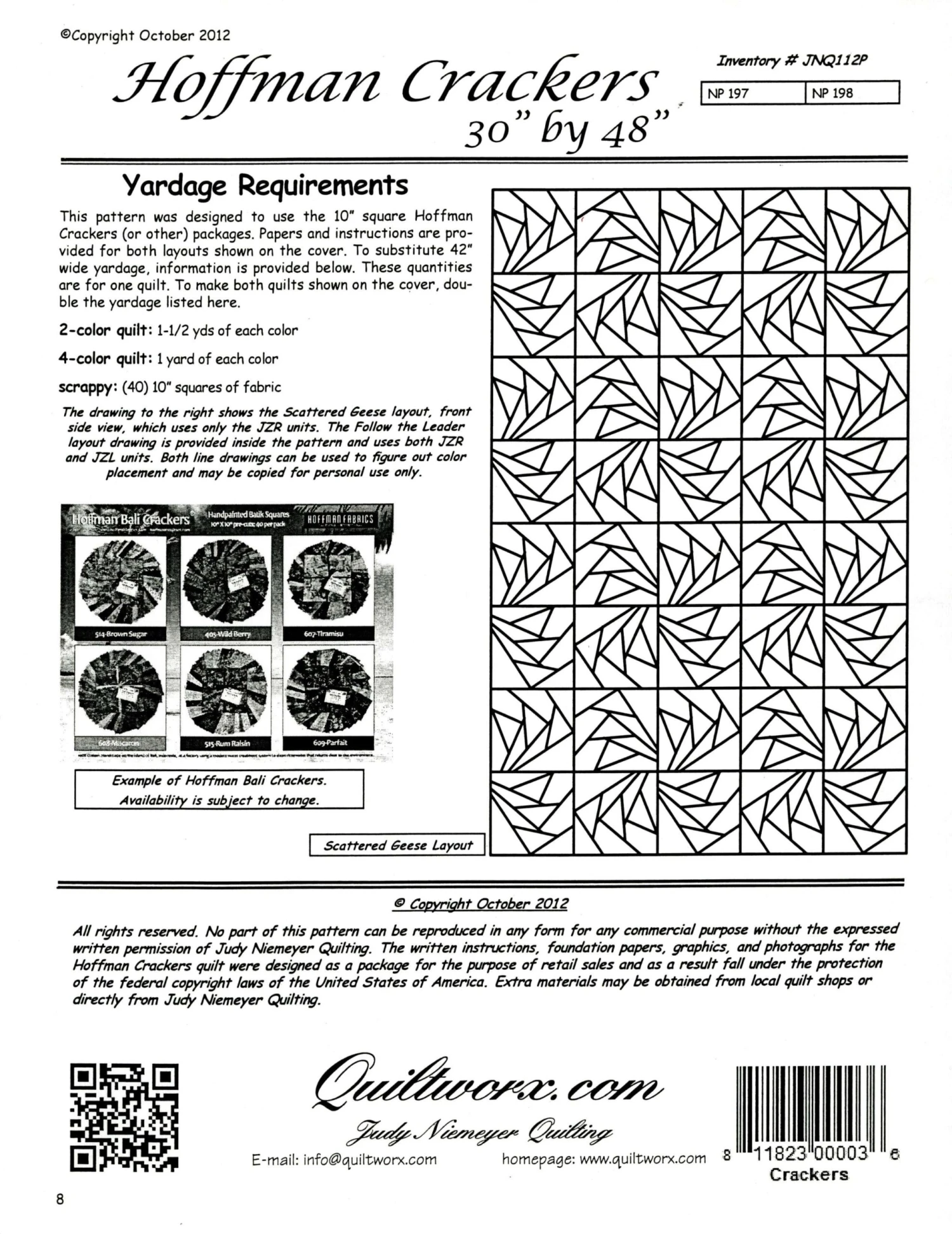 Hoffman Crackers Quilt Pattern By Judy Niemeyer 2 Hoffman Crackers Quilt Pattern By Judy Niemeyer - Image 2