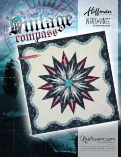 Vintage Compass Foundation Paper Piecing Pattern By Judy And Brad Niemeyer