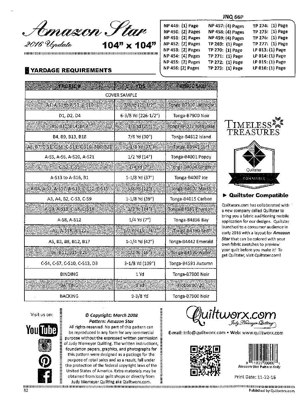 Amazon Star Quilt Pattern By Judy Niemeyer 2 Amazon Star Quilt Pattern By Judy Niemeyer - Image 2