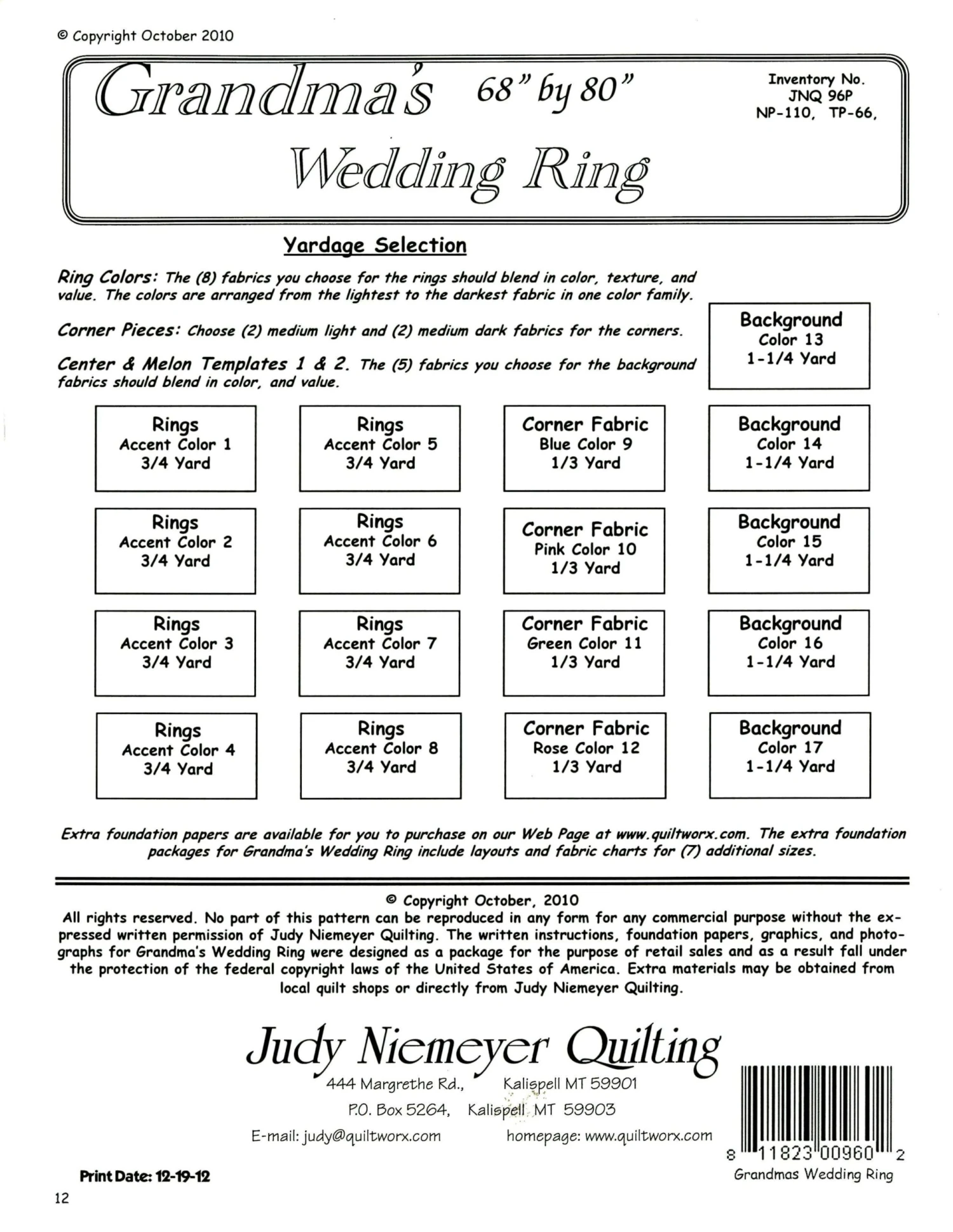 Grandma's Wedding Ring Pattern By Judy Niemeyer 4 Grandma's Wedding Ring Pattern By Judy Niemeyer - Image 4