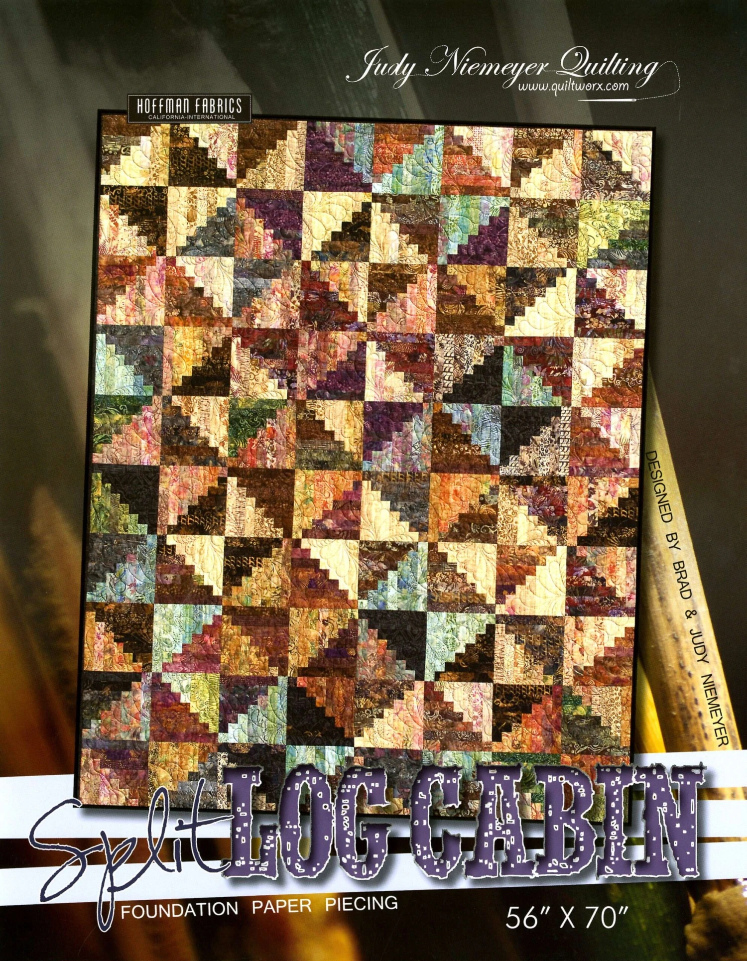 Split Log Cabin Pattern By Judy Niemeyer 1 Split Log Cabin Pattern By Judy Niemeyer