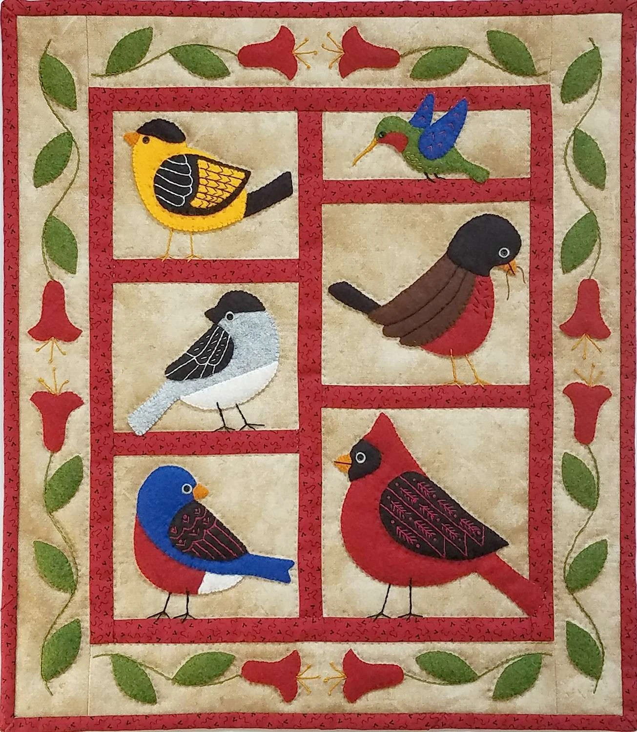 Backyard Birds Wall Quilt Kit By Rachel Pellman 1 Backyard Birds Wall Quilt Kit By Rachel Pellman