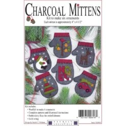 Charcoal Mittens Quilt Kit By Rachel Pellman