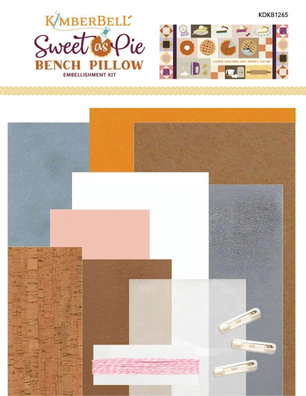 Sweet As Pie Bench Pillow Embellishment Kit 1 Sweet As Pie Bench Pillow Embellishment Kit