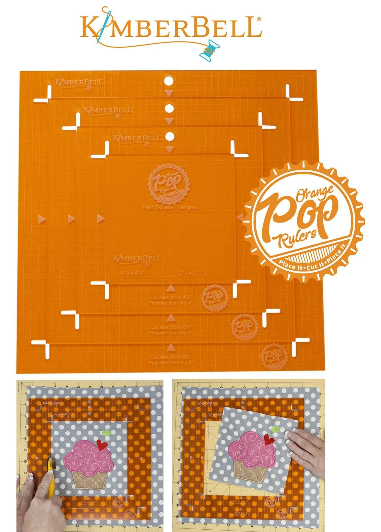 Orange Pop Rulers Square Set 1 Orange Pop Rulers Square Set