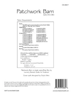 Patchwork Barn Quilt Pattern By Edyta Sitar -Keepsake Quilting Shop LBQ 0662 P 02