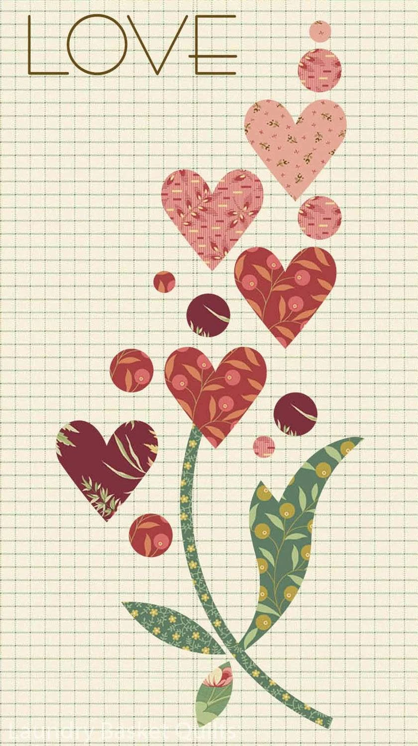 Harmony Silhouettes Block 3 - Love Applique Shapes 2 Harmony Silhouettes Block 3 - Love Applique Shapes - Image 2