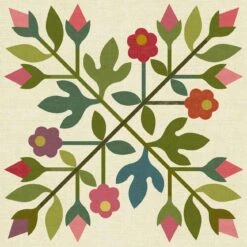 Spring Bouquet LT Silhouettes - Block 2 Applique Shapes