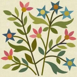 Spring Bouquet LT Silhouettes - Block 3 Applique Shapes