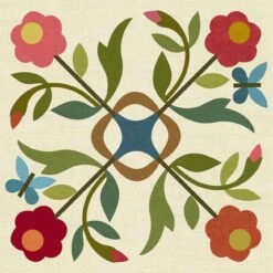 Spring Bouquet LT Silhouettes - Block 8 Applique Shapes
