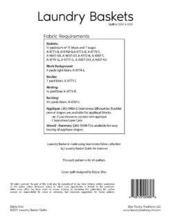 Laundry Baskets Pattern 3 Laundry Baskets Pattern -Keepsake Quilting Shop LBQ 0960 P 02