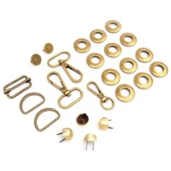 Hardware Kit Magnolia Drawstring Bucket Bag Antique