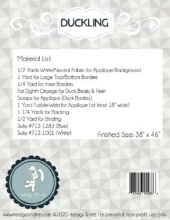 Duckling Pattern 7 Duckling Pattern -Keepsake Quilting Shop MAMP115 02 34651ded 08a8 4edc b3c4 b7ca550d6d79
