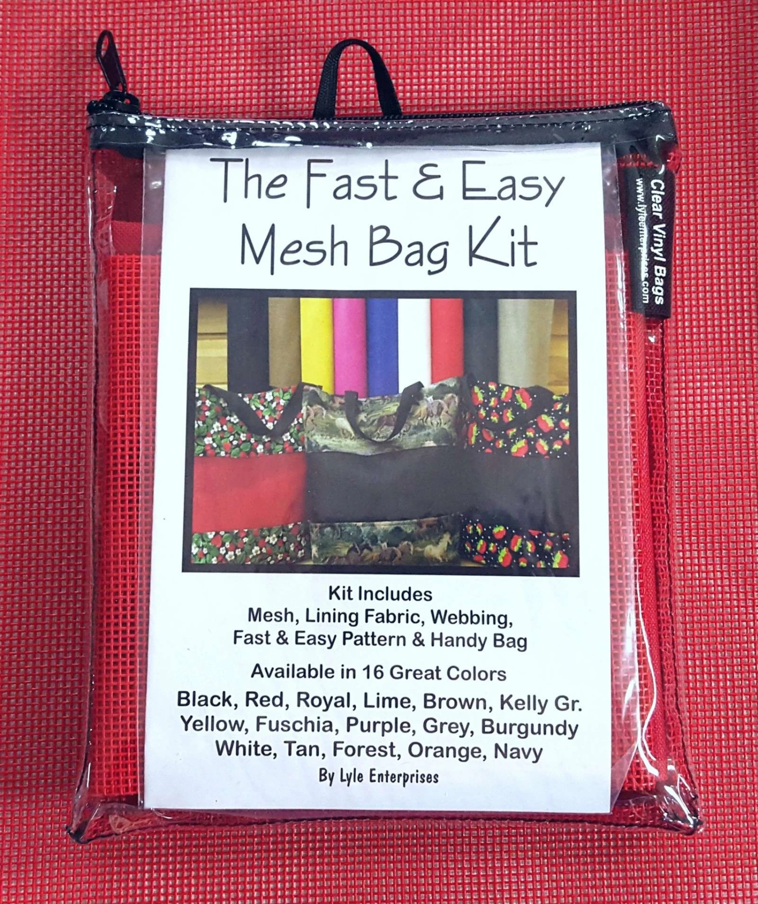Fast And Easy Red Mesh Bag Kit 1 Fast And Easy Red Mesh Bag Kit