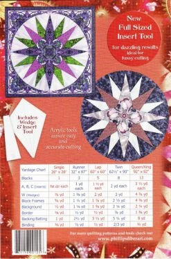 Mariners Compass With Wedge Tool And Insert Tool By Cheryl Phillips 7 Mariners Compass With Wedge Tool And Insert Tool By Cheryl Phillips -Keepsake Quilting Shop MCP6 04