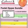 Pastel 5 Colors, 3 Yards Of Reversible Coil Zipper Tape With 8 Slides -Keepsake Quilting Shop MD006DD 01