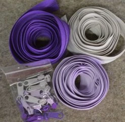 Zipper Trio Purple Passion