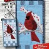 Winter Cardinal Machine Embroidery Version Pattern 3 Winter Cardinal Machine Embroidery Version Pattern -Keepsake Quilting Shop MM801 ME 01