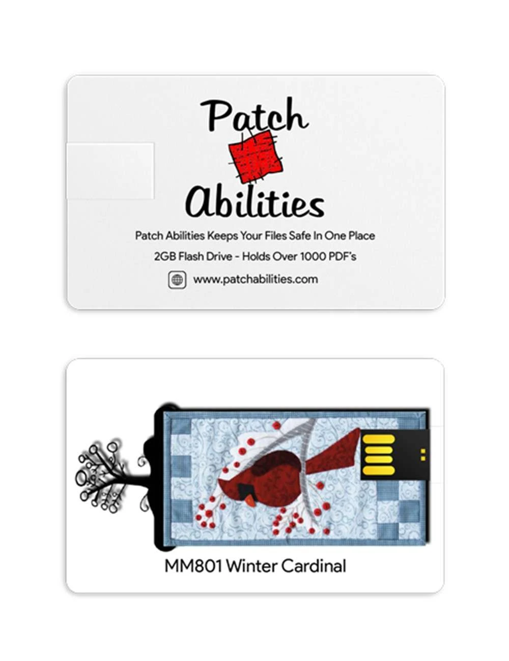 Winter Cardinal Machine Embroidery Version Pattern 4 Winter Cardinal Machine Embroidery Version Pattern - Image 4