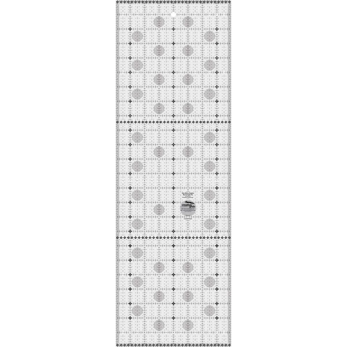 Creative Grids Itty-Bitty Eights Rectangle XL Ruler 1 Creative Grids Itty-Bitty Eights Rectangle XL Ruler