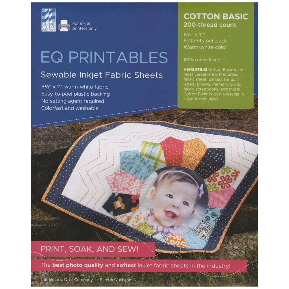 EQ Printables Inkjet Fabric Sheets 1 EQ Printables Inkjet Fabric Sheets