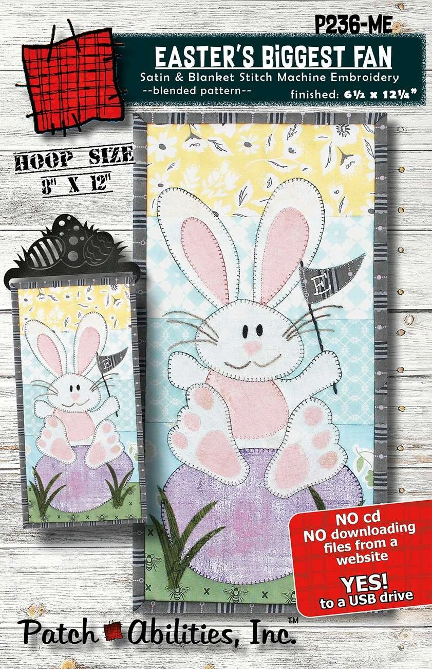 Easters Biggest Fan Machine Embroidery Version 1 Easters Biggest Fan Machine Embroidery Version