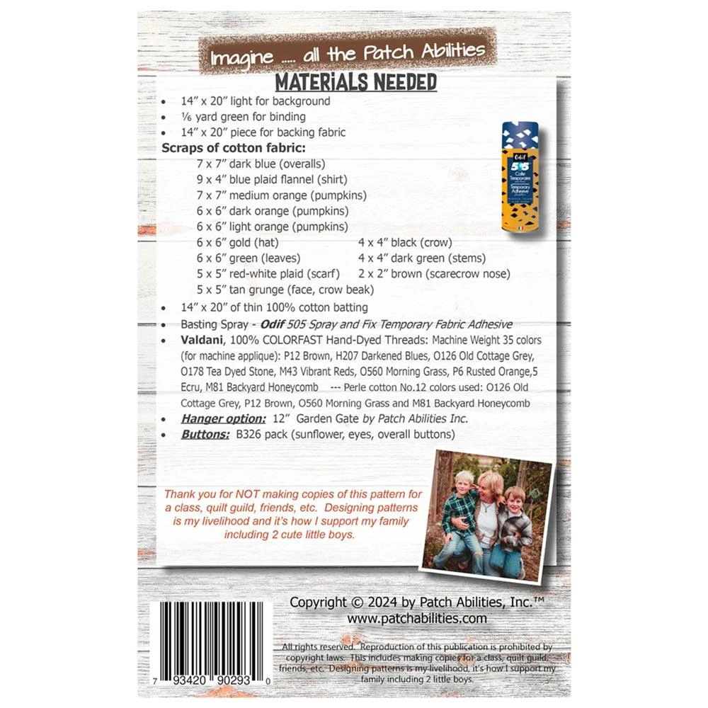 Not So Scarecrow With Buttons - Pattern 2 Not So Scarecrow With Buttons - Pattern - Image 2