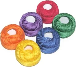 Pearl Cotton Size 8 Thread Sampler Pack Crayon