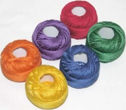 Pearl Cotton Size 12 Thread Sampler Pack Crayon