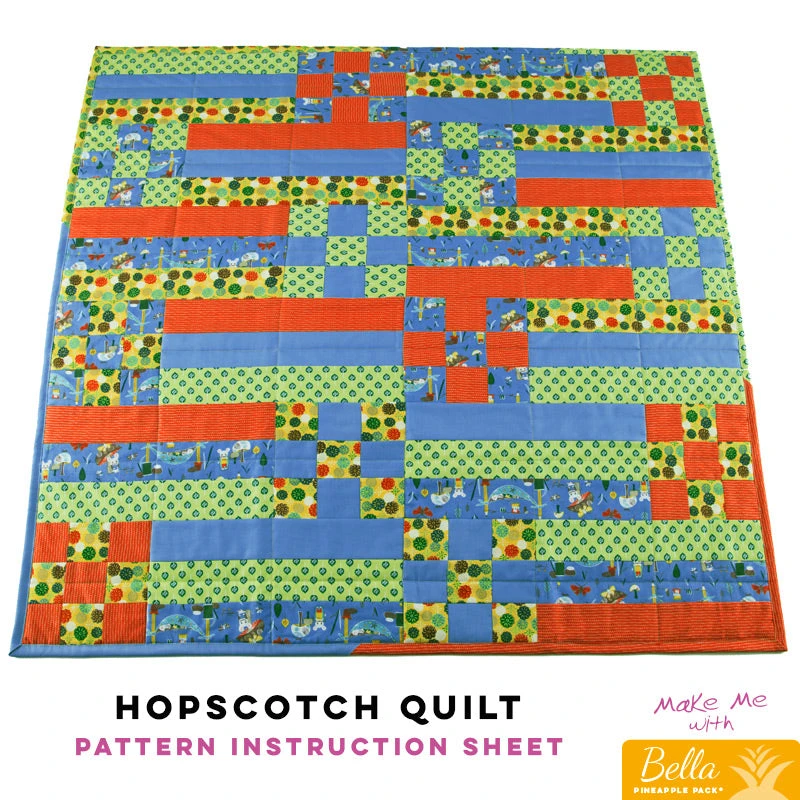 Hopscotch Quilt - Bella Pineapple Pack Pattern 1 Hopscotch Quilt - Bella Pineapple Pack Pattern