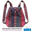 Origami Backpack - Fran Pineapple Pack Pattern -Keepsake Quilting Shop PP FRAN OR Origami Backpack pattern 02041 1