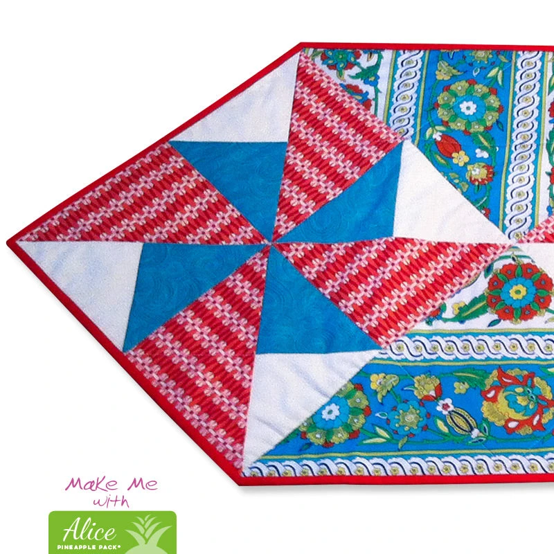 Double Pinwheel Table Runner - Alice Pineapple Pack Pattern 2 Double Pinwheel Table Runner - Alice Pineapple Pack Pattern - Image 2