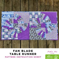 Fan Blade Table Runner - Alice Pineapple Pack Pattern