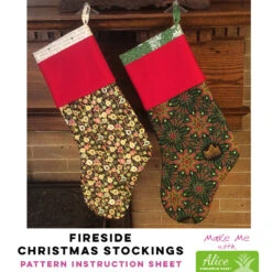Fireside Christmas Stockings - Alice Pineapple Pack Pattern