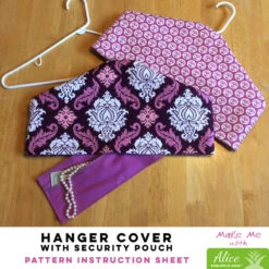 Hanger Cover With Security Pouch - Alice Pineapple Pack Pattern