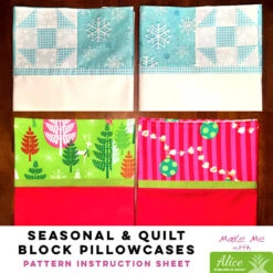 Seasonal And Quilt Block Pillowcases - Alice Pineapple Pack Pattern