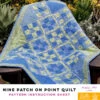 Nine Patch On Point Quilt - Bella Pineapple Pack Pattern 4 Nine Patch On Point Quilt - Bella Pineapple Pack Pattern -Keepsake Quilting Shop PR BELLA NP 01