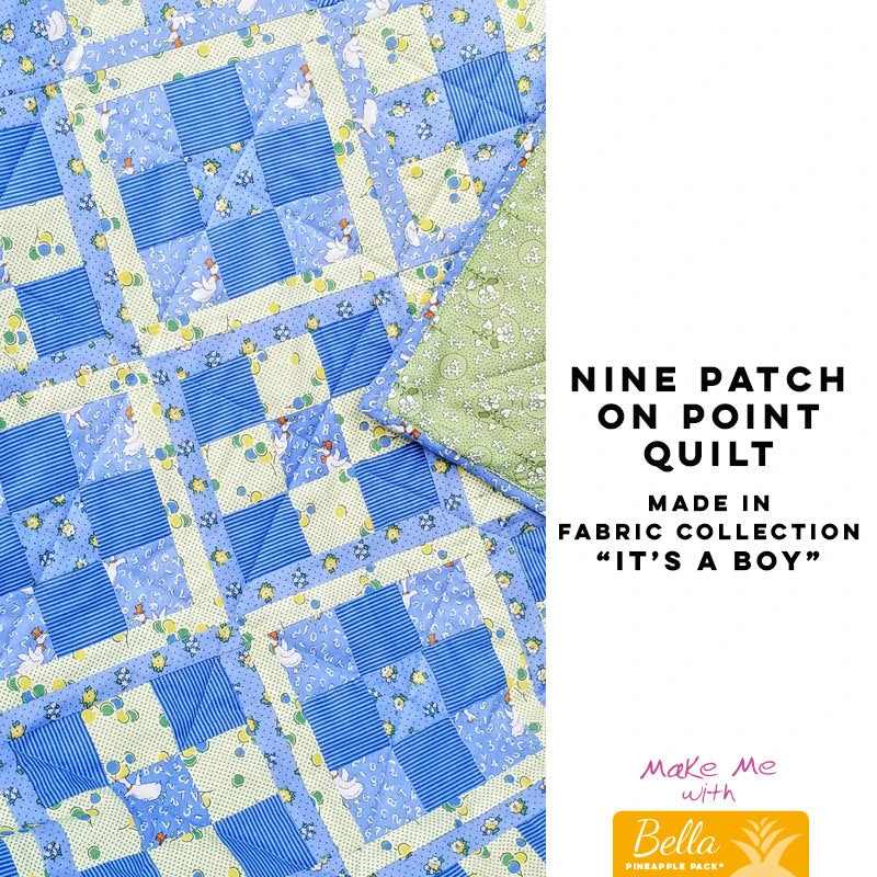 Nine Patch On Point Quilt - Bella Pineapple Pack Pattern 2 Nine Patch On Point Quilt - Bella Pineapple Pack Pattern - Image 2