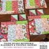 Color Splash Reversible Placemats And Cocktail Napkins - 8-Piece Bonus Quarter Bundle Pattern -Keepsake Quilting Shop PR BQB CS 01