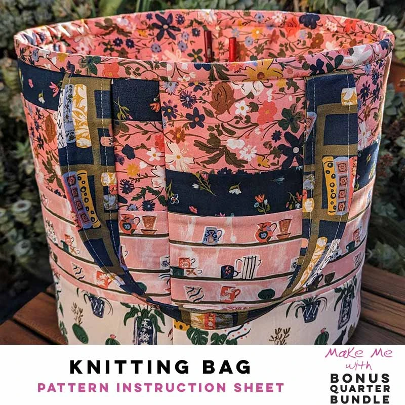Knitting Bag - Bonus Quarter Bundle Pattern 1 Knitting Bag - Bonus Quarter Bundle Pattern