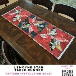 LeMoyne Star Table Runner - 8-Piece Bonus Quarter Bundle Pattern