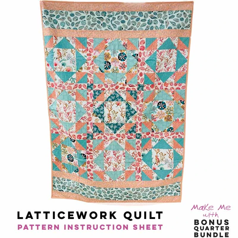 Latticework Quilt - 10-Piece Bonus Quarter Bundle Pattern 1 Latticework Quilt - 10-Piece Bonus Quarter Bundle Pattern