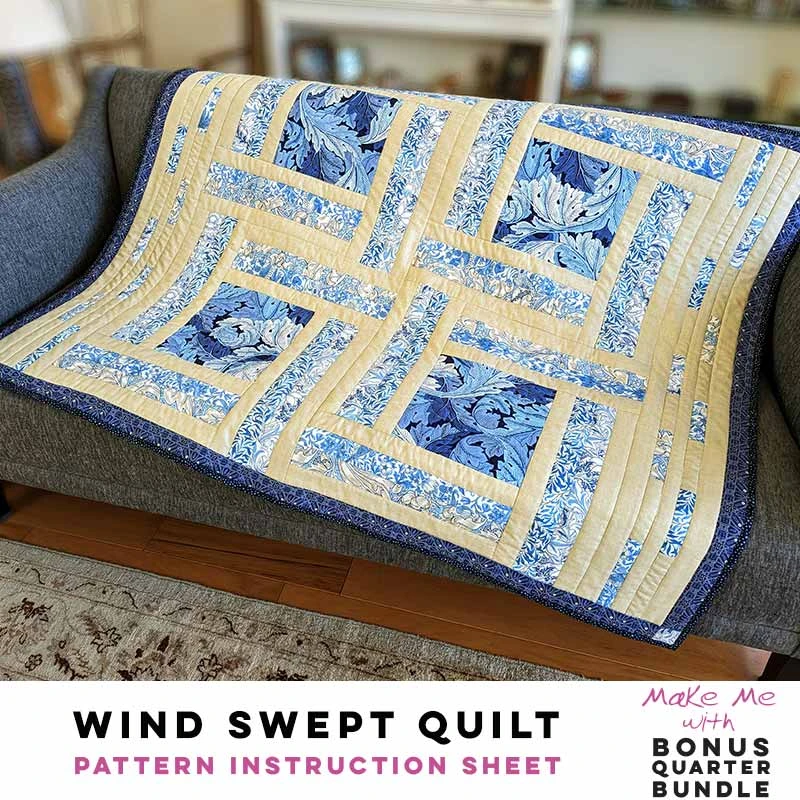 Wind Swept Quilt - Bonus Quarter Bundle Pattern 1 Wind Swept Quilt - Bonus Quarter Bundle Pattern