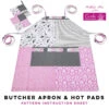 Butcher Apron & Hot Pads - Carla Pineapple Pack Pattern -Keepsake Quilting Shop PR CARLA BA 01