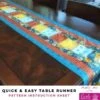 Quick & Easy Table Runner - Carla Pineapple Pack Pattern -Keepsake Quilting Shop PR CARLA QE 01