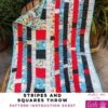 Stripes And Squares Throw - Carla Pineapple Pack Pattern -Keepsake Quilting Shop PR CARLA SST 01
