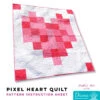 Pixel Heart Quilt - Diana Pineapple Pack Pattern 2 Pixel Heart Quilt - Diana Pineapple Pack Pattern -Keepsake Quilting Shop PR DIANA PHQ 01